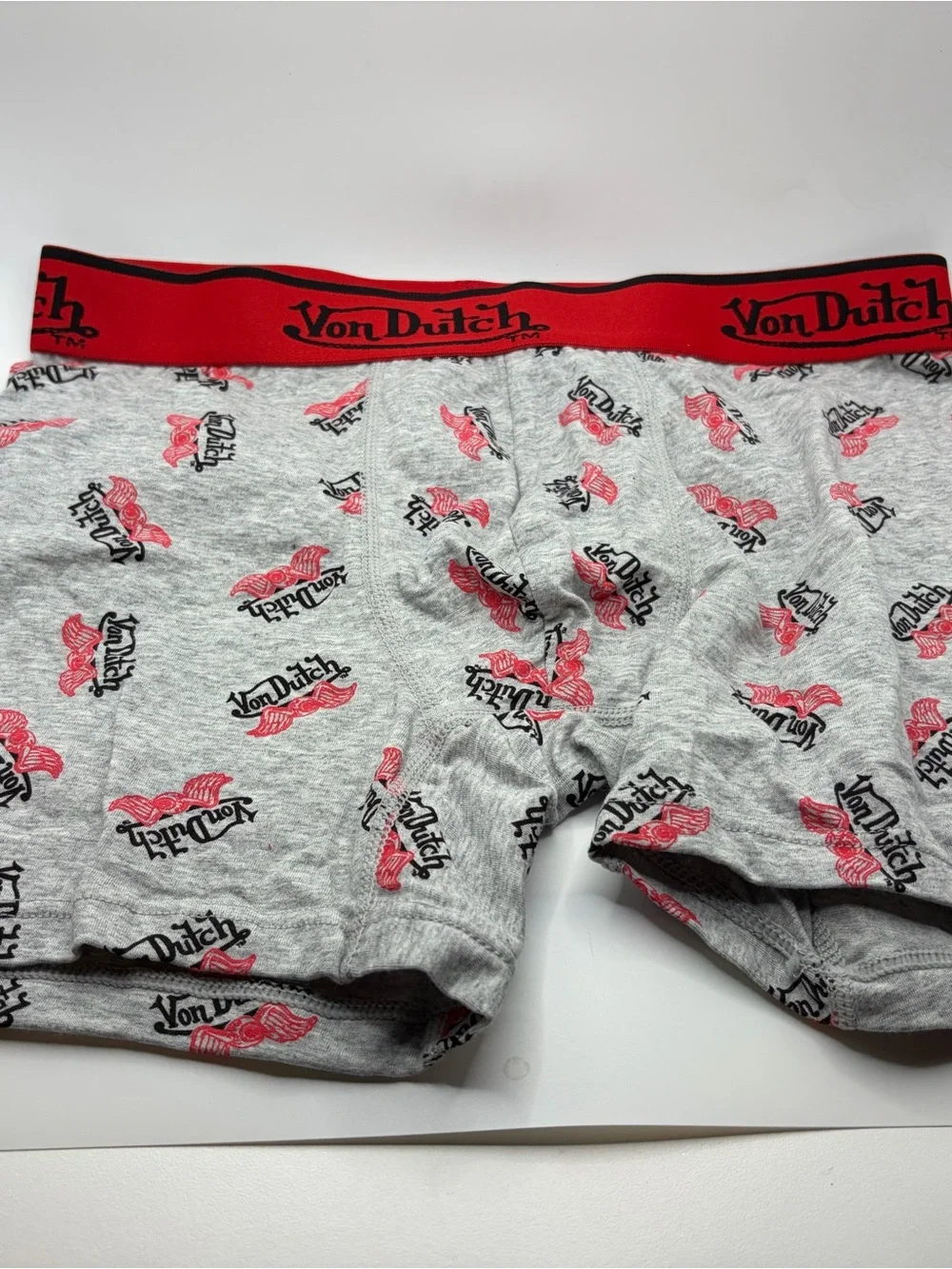 New Von Dutch Men's Cotton Briefs - Red, Black & Gray 4 pair size S